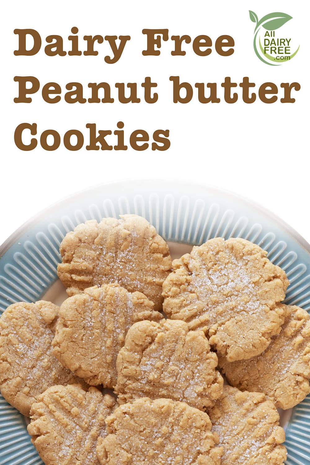 Dairy Free Peanut Butter Cookies